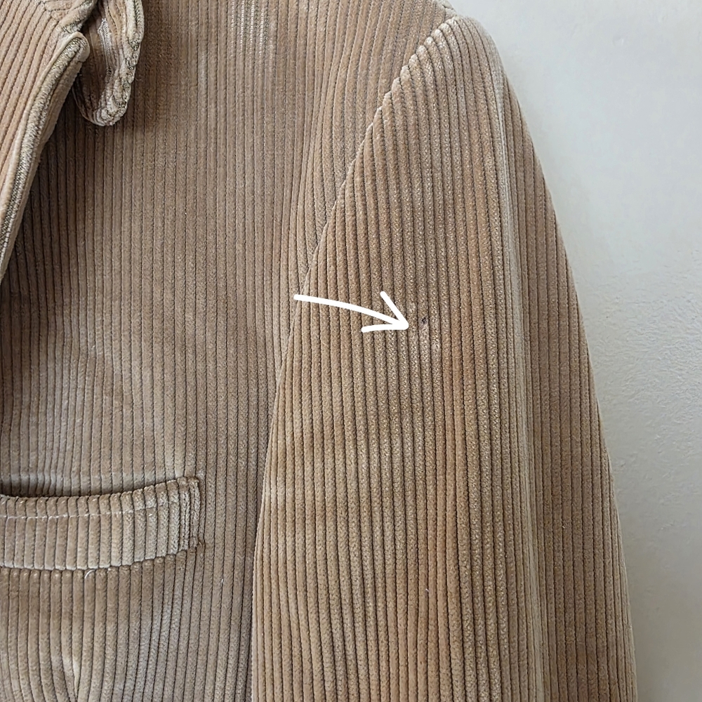 VTG Orvis Corduroy Tan Sport Coat Blazer 38R USA Elbow Patches Heritage Academia - Picture 7 of 16